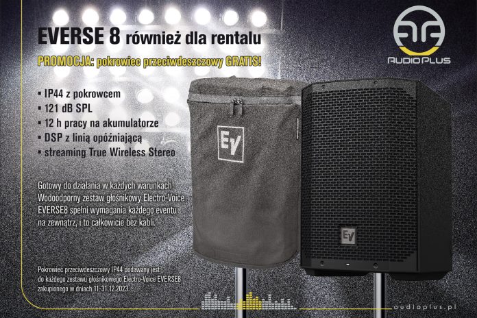 Electro-Voice EVERSE 8 teraz z wodoodpornym pokrowcem gratis