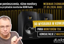 Zapraszamy na webinar „Różne pomieszczenia, różne monitory” Webinar-Adam-Audio-Audiostacja