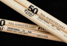 Limitowana edycja pałek perkusyjnych TAMA na 50-lecie! Tama 50th Limited Drumsticks