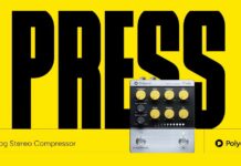 Polyend Press – analogowy kompresor stereo z elastycznym sidechainem w formie kompaktowego pedału Polyend Press