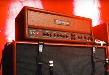 Blackstar DA100 Ruby – Sygnowany head lampowy Douga Aldricha Blackstar DA100 Ruby