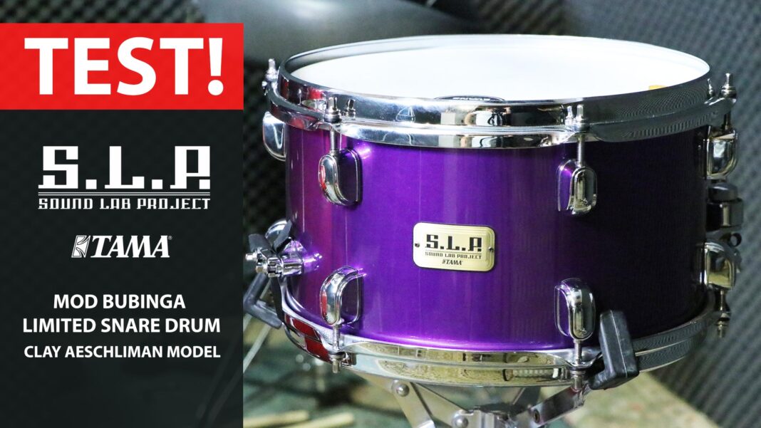 TAMA-S.L.P.-MOD-BUBINGA-LIMITED-SNARE-DRUM-–-CLAY-AESCHLIMAN-MODEL_uptone_review