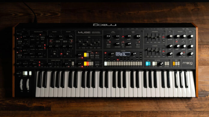 Memorymoog-w-Moog-Muse_uptone