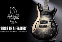 PRS Private Stock 30th Anniversary Birds of a Feather – 96 gitar na 30-lecie Private Stock PRS-Private-Stock-30th-Anniversary-Birds-of-a-Feather-Hollowbody-I_uptone