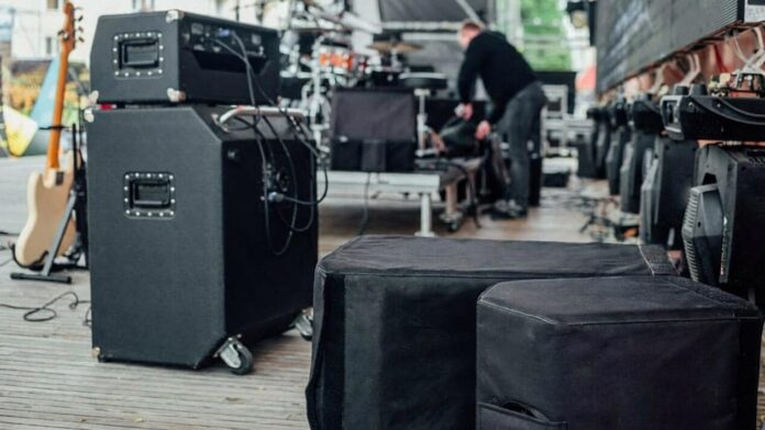Stereo Rig Setup on stage Stereo Rig Setup on stage