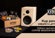 KRK KREATE 5 LATTE łączą odsłuch z kawą. Powstała limitowana akcja ze Story Coffee Roasters KRK-KREATE-5-LATTE-STORY-COFFEE-ROASTERS_uptone