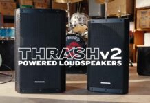 Mackie odświeża serię Thrash. V2 dodaje DSP, eliminator sprzężeń i Bluetooth Mackie-ThrashV2