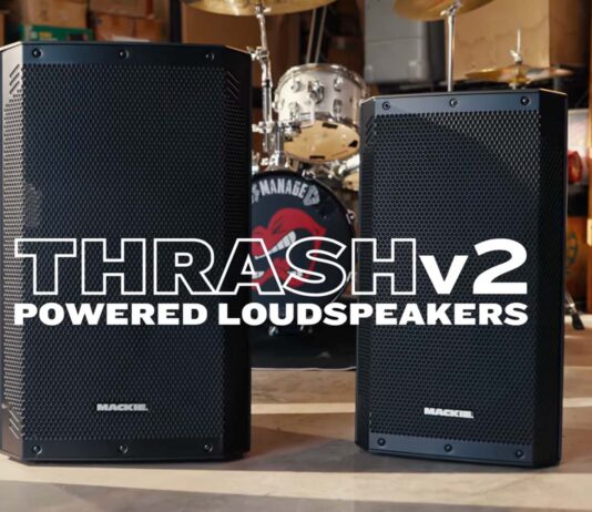 Mackie odświeża serię Thrash. V2 dodaje DSP, eliminator sprzężeń i Bluetooth Mackie-ThrashV2