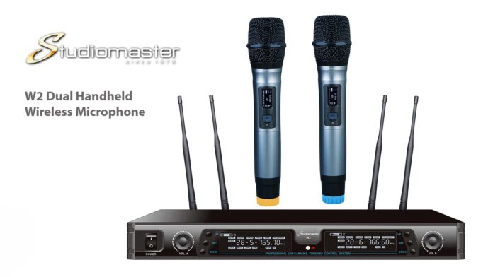Studiomaster W2 Dual Handheld Wireless Microphone Studiomaster W2 Dual Handheld Wireless Microphone