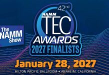 Poznaliśmy finalistów NAMM TEC Awards 2027. Oto pełna lista nominowanych produktów NAMM-TEC-2027_Finalist_uptone